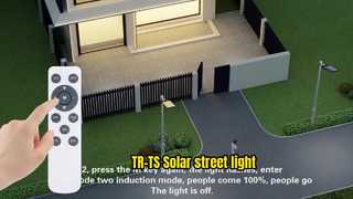TR-TS 配線不要！高輝度ソーラー街路灯