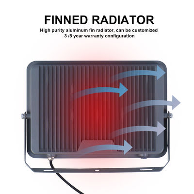 Adjustable color temperature Outdoor LED Flood Lights 3CCT 3000K 4000K 6500K IP65 waterproof grey material for outdoor lighting